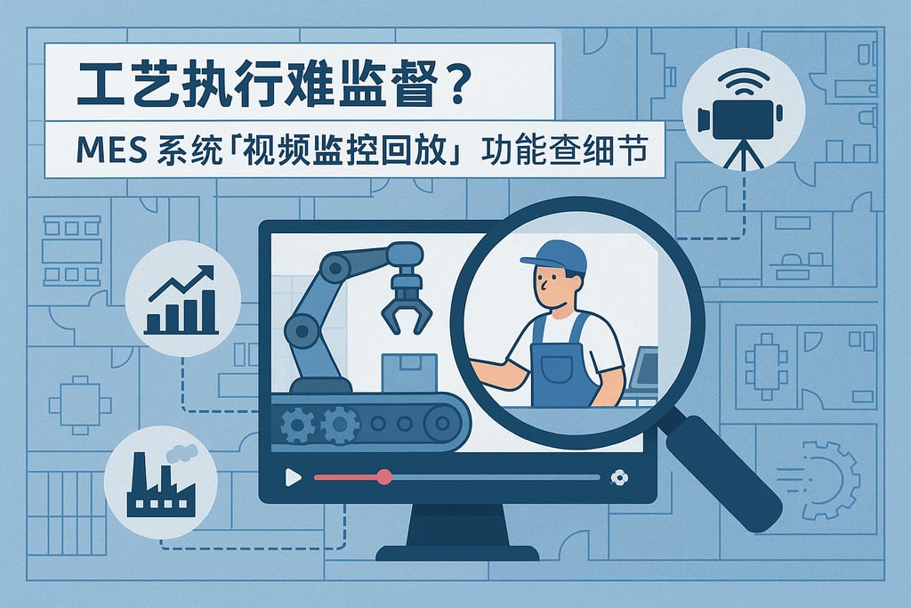 工艺执行难监督？MES 系统「视频监控回放」功能查细节